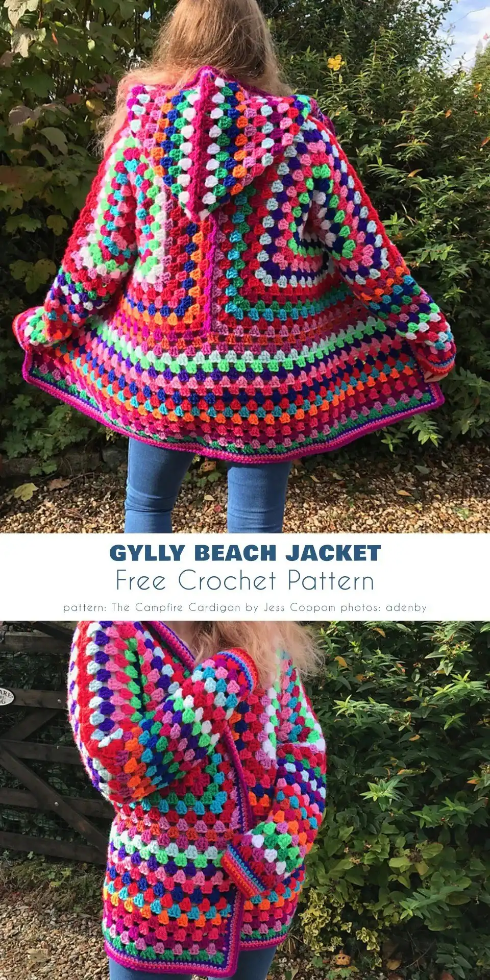 Close-up of a crocheted Breezy Lace Cardigan with openwork stitches, demonstrating a light summer design.