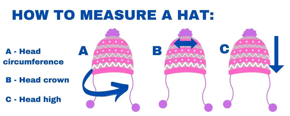 Crochet hook with yarn and measuring tape, illustrating the start of Free Crochet Hat Patterns for Babies and Kids.