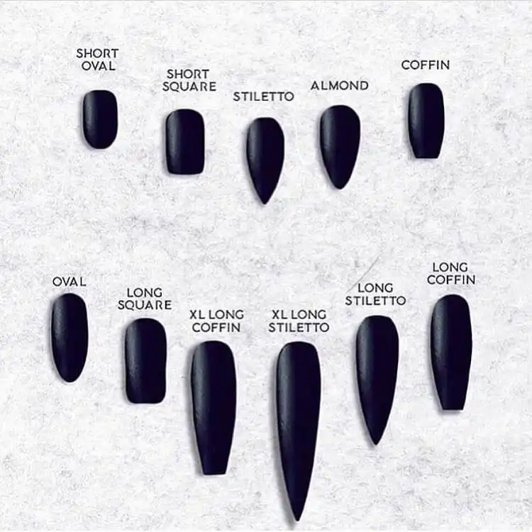 Goth and Emo Nail Designs with Nail Chart 10 Dramatic red and black goth nails embellished with rhinestones for a classic and bold gothic statement