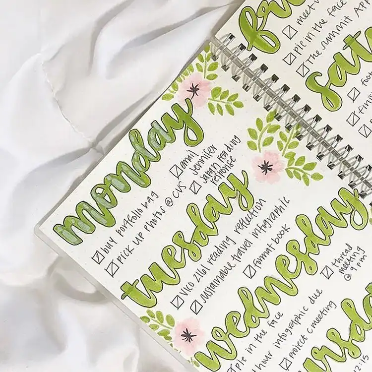 January bullet journal cover page featuring various plants thriving within a beautifully illustrated terrarium.