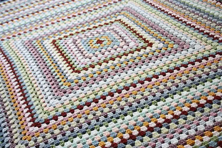 Large Granny Goes Large Blanket, a substantial crochet project for cozy warmth