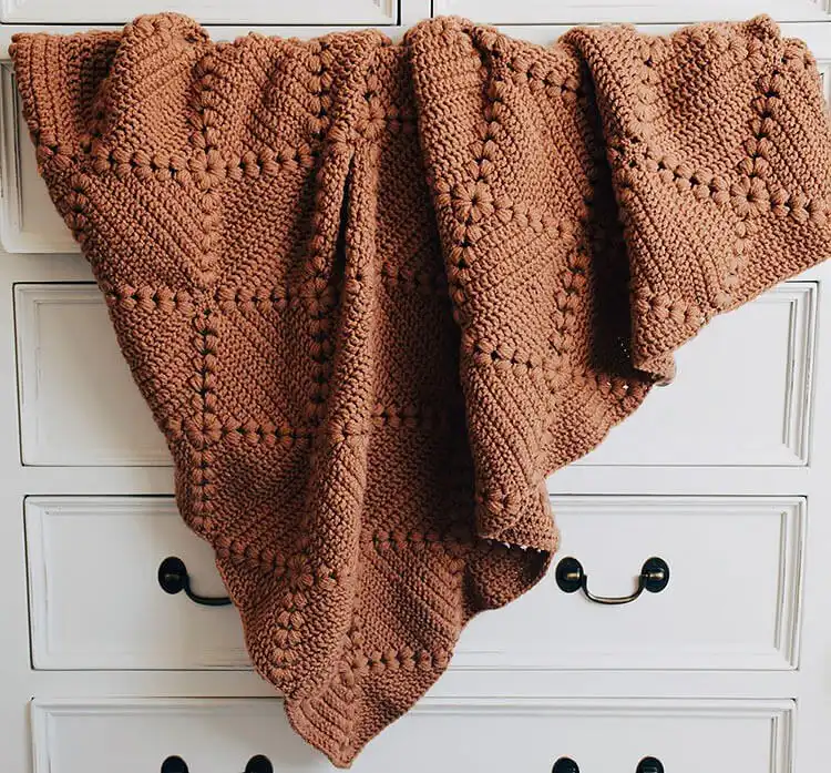 Rustic Farmhouse Granny Square, ideal for creating charming and cozy blankets