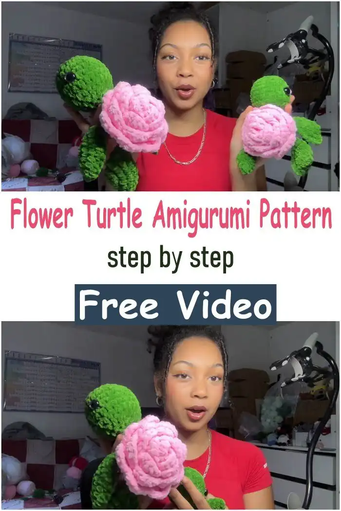A classic, cuddly turtle amigurumi, ideal for beginner crocheters, shown with simple features.