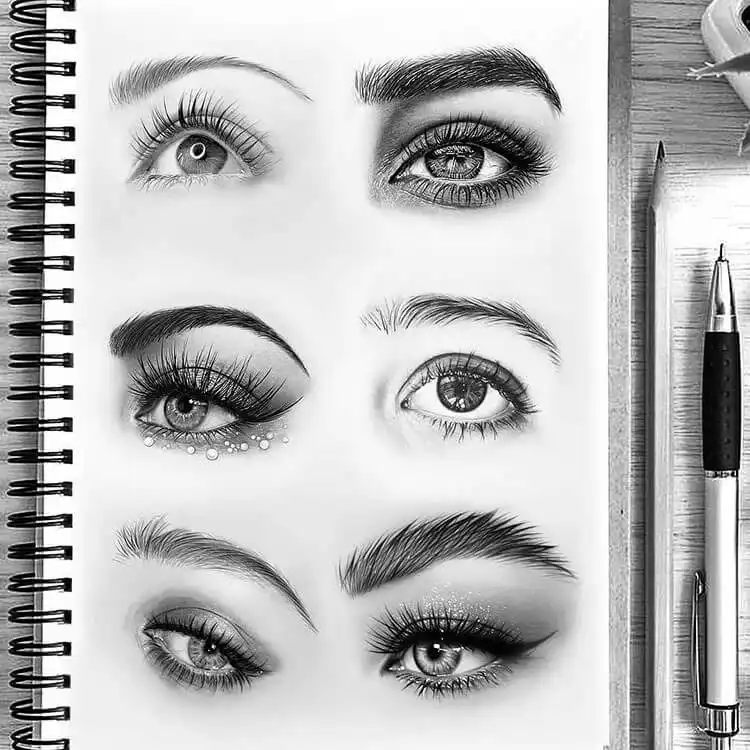 How to Get Better at Drawing for Beginners - 30 Day Drawing Challenge 1 Beginner artist learning how to draw hair, illustrating a key step in getting better at drawing for beginners within the 30 Day Drawing Challenge framework.