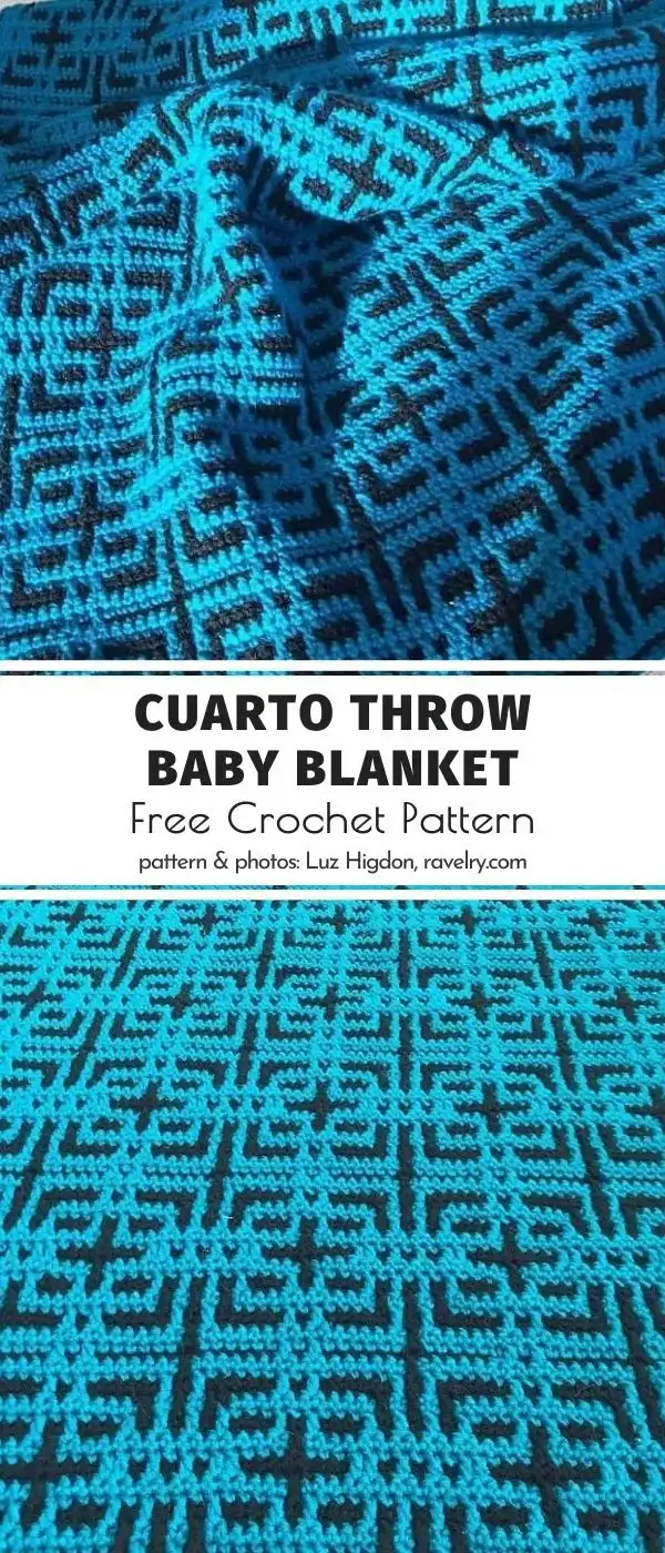 Basketweave Mosaic Blanket showcasing deep texture and interwoven patterns in a soft green yarn, offering a cozy feel.