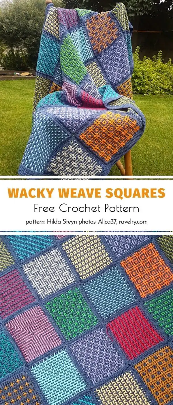 Checkerboard Mosaic Design blanket in classic black and white, showcasing subtle depth and texture within each square.