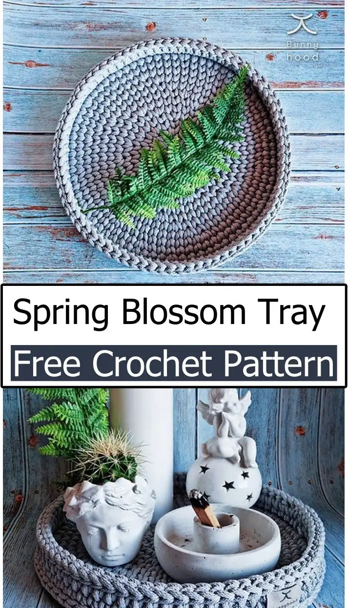 Close-up of a Spring Blossom Tray, featuring delicate floral motifs and soft pastel colors, perfect for light items.