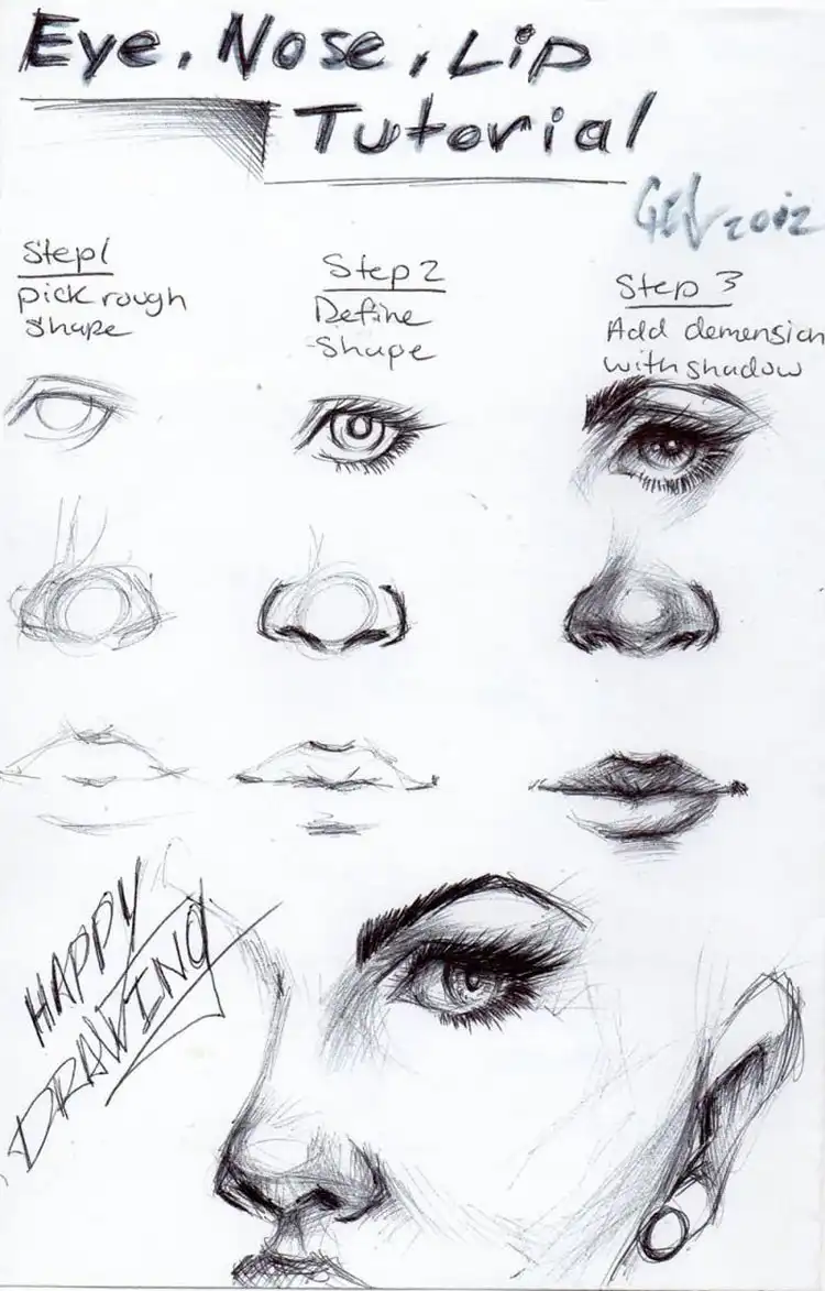 Green anime eyes drawing tutorial, focusing on vibrant colors and depth for a creative look.