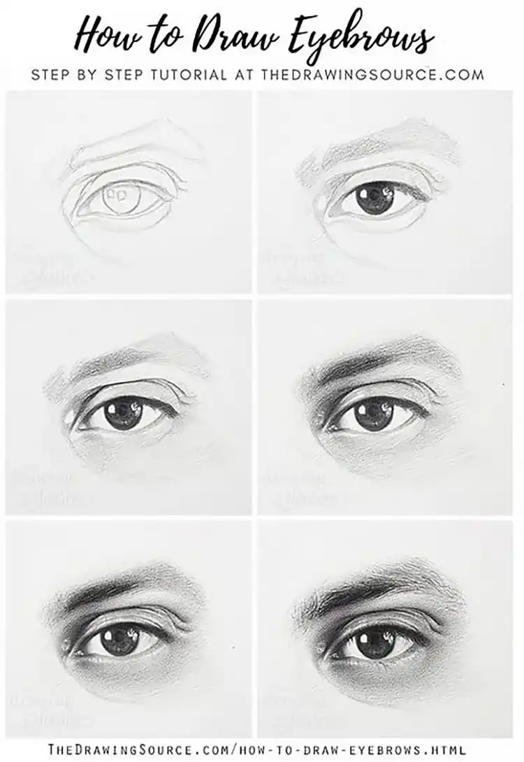 Guide on how to draw eyes easily for beginners, using basic shapes, shadows, and highlights.