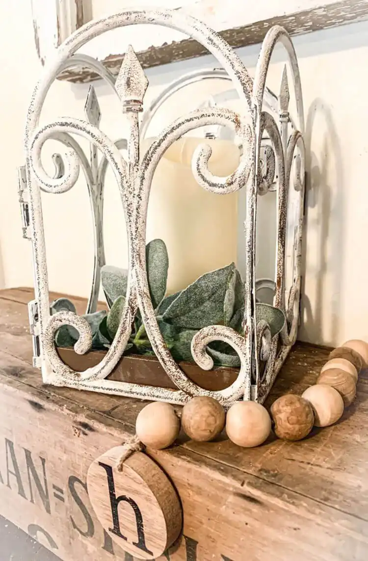 Make Your Own Lantern with These DIY Ideas 11 Clever Farmhouse Lantern Using Dollar Tree Plastic Fencing, showcasing creative and affordable decor solutions.