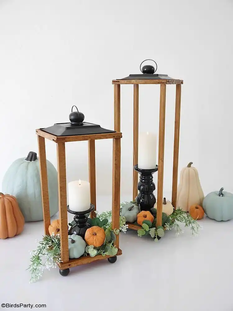 Make Your Own Lantern with These DIY Ideas 6 Easy DIY Modern Farmhouse Wood Lanterns, featuring clean lines and a welcoming aesthetic for contemporary homes.