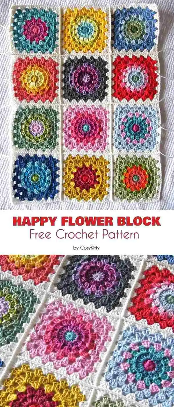 Modern Granny Blanket Free Crochet Patterns Are the Best 6 Minimalist block granny blanket featuring large, solid-colored squares with clean lines, a contemporary take on Modern Granny Blanket Free Crochet Patterns.