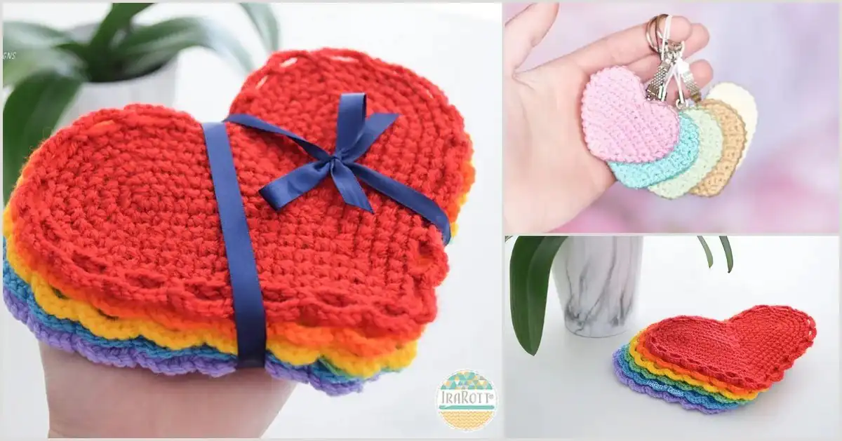 Collection of various Mother's Day Heart Free Crochet Patterns displayed beautifully, showcasing different yarn colors and textures.