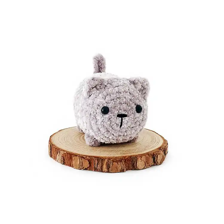 No-Sew Amigurumi Crochet Patterns No-Sew Bronto 14 A tiny, very simple no-sew grey cat amigurumi, ideal for quick projects.