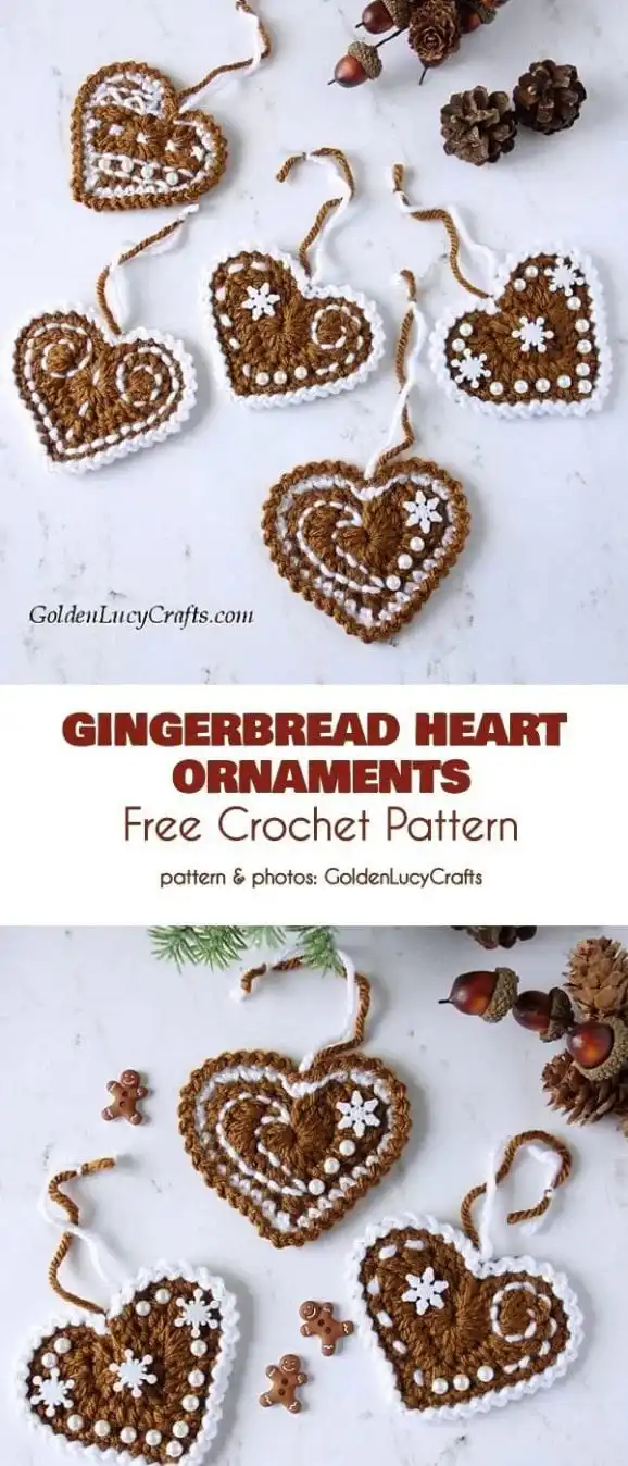 A simple yet elegant crocheted Christmas tree ornament in green yarn with textured stitches.