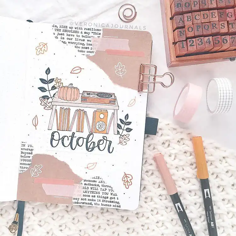 Step-by-step tutorial on how to draw a moon in a bullet journal, creating a beautiful celestial page.
