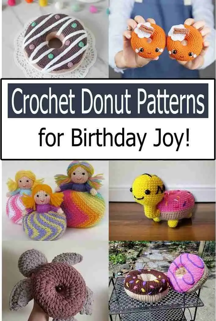 Perfect Crochet Donut Patterns to Make Any Birthday Special 2 Close-up of an easy heart crochet donut keychain with pink frosting and sprinkles, perfect for a romantic gift.