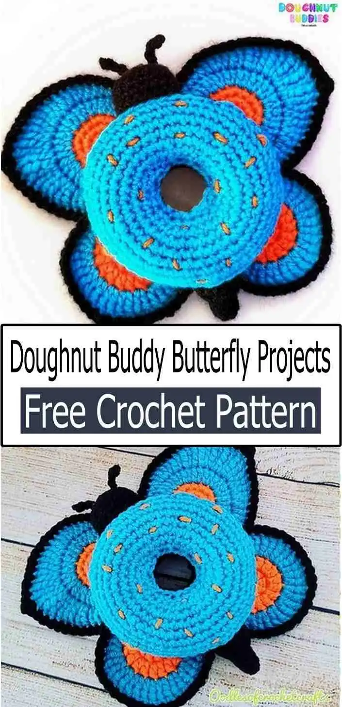 Perfect Crochet Donut Patterns to Make Any Birthday Special 9 Cute twirling crochet doughnut dolls with smiling faces and colorful outfits, designed for playful display.