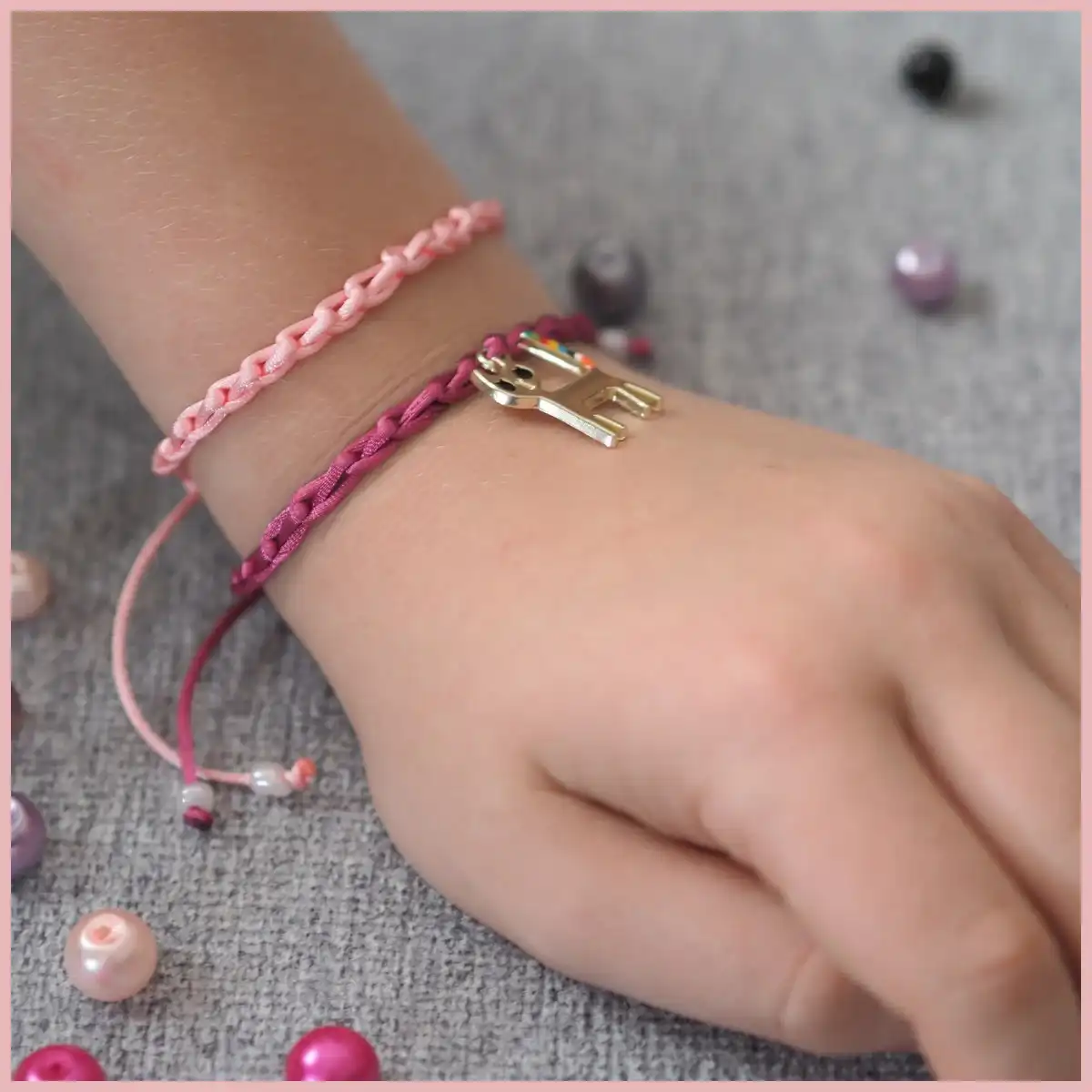 Various colorful crocheted friendship bracelets laid out, showcasing beginner-friendly designs and the versatility of the Single Crochet Stitch.
