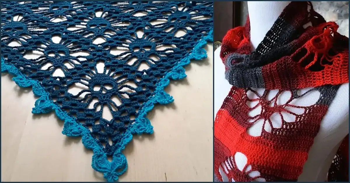 Skull Shawl or Scarf For Halloween Free Crochet Patterns 1 Crocheted skull shawl draped elegantly, showcasing intricate skull motifs for Halloween style