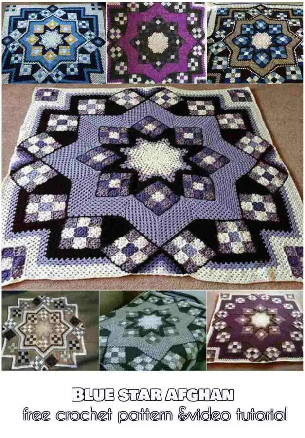 A Pixel Art Crochet Afghan displaying a creative image or pattern formed by assembling small, colored crochet squares.