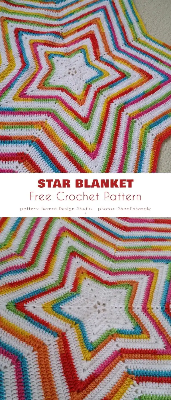 Close-up of a striped star baby blanket radiating outward, perfect for a Star-Covered Nap