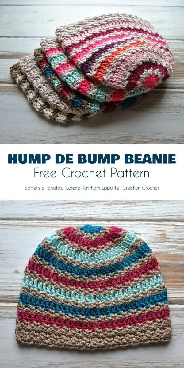 Vibrant 'Pretty in Pink' striped beanie with a fluffy pom-pom, perfect for making a bold statement.