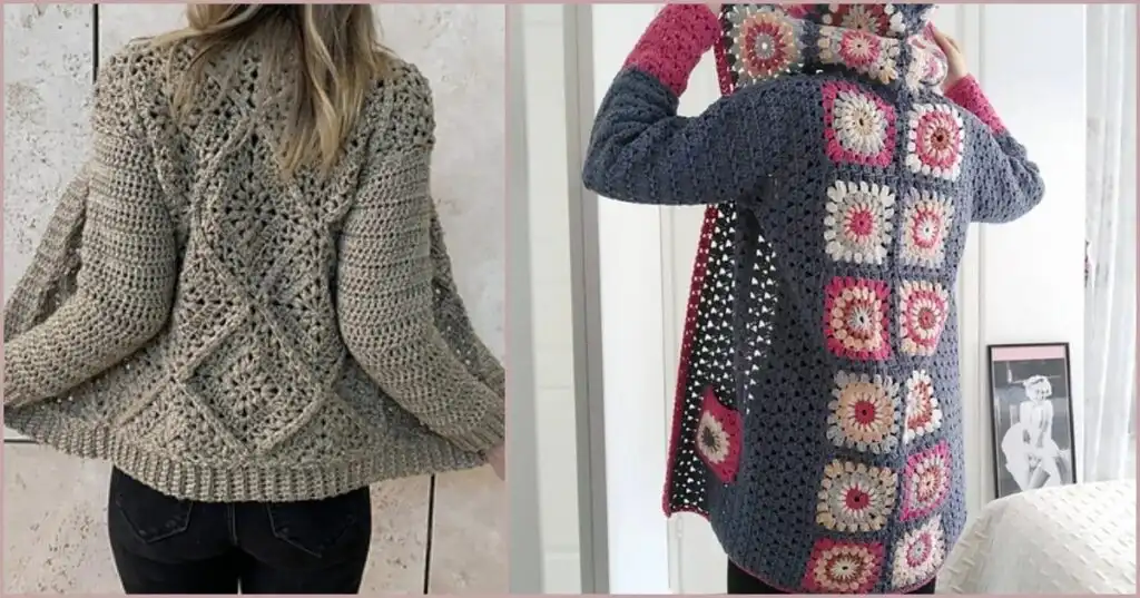Collection of various lightweight crochet summer cardigan ideas displayed on models and flat lays.