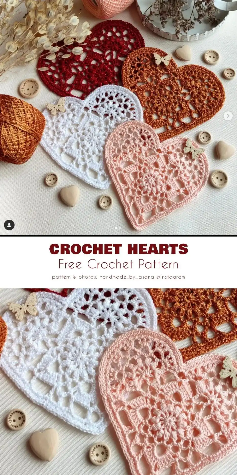 An exquisitely detailed lace doily heart motif, featuring intricate stitch work and delicate design, representing an advanced pattern from The Best Crochet Heart Patterns.