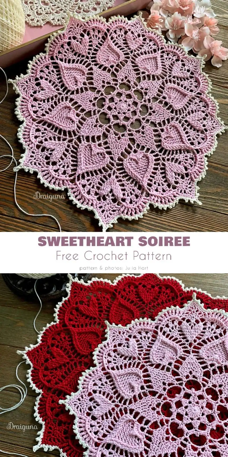A heart-shaped granny square in vibrant colors, illustrating how a classic motif can be transformed into a loving design, part of The Best Crochet Heart Patterns.