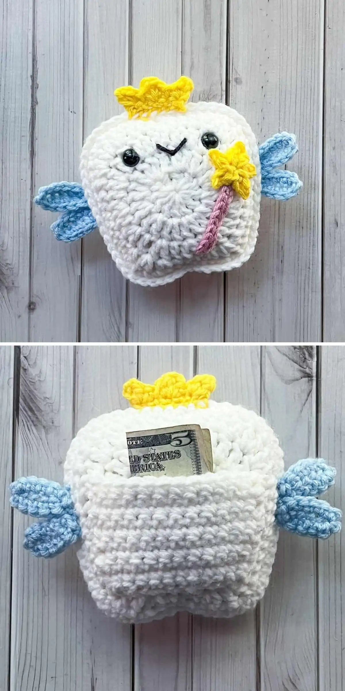 Enchanted Castle Crochet Pillow, a fairytale castle with turrets and flags.