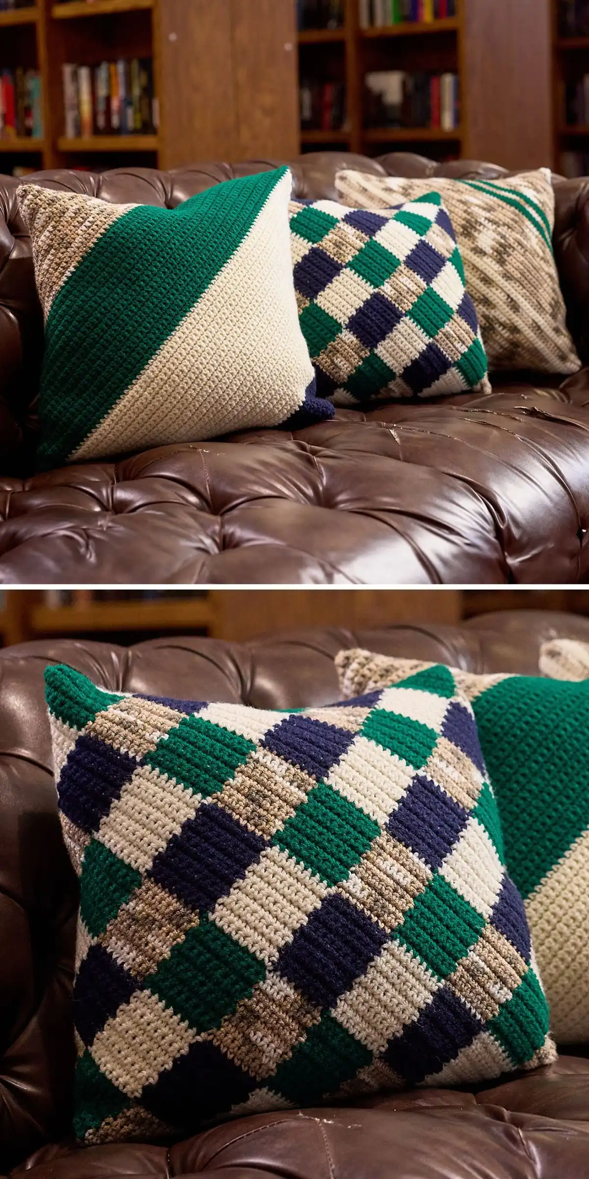 Zesty Lemon Slice Crochet Pillow, a bright yellow and white segmented lemon slice.