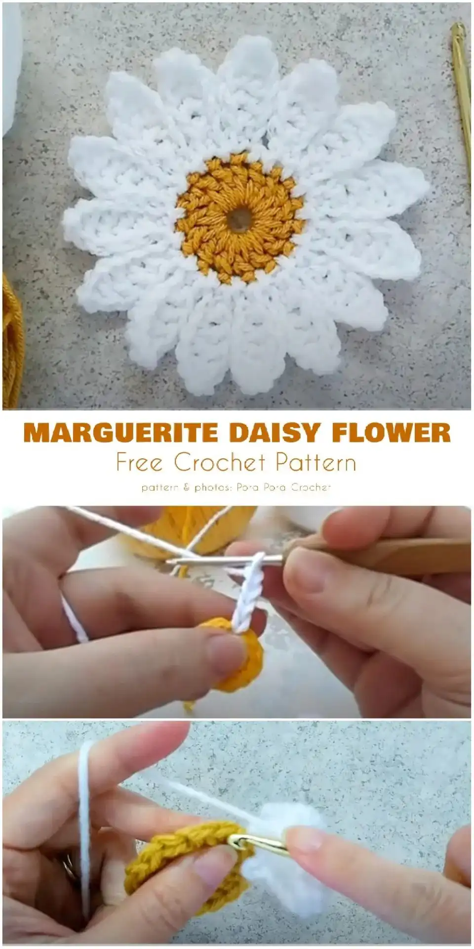 A classic red crochet rose applique with neatly formed petals, illustrating an elegant design from the Variety of Flower Appliques Free Crochet Patterns.