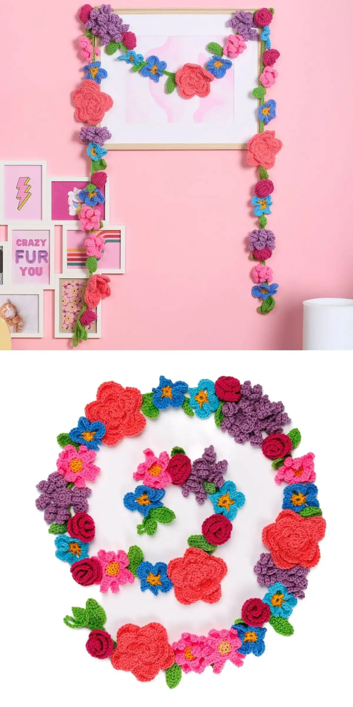 Wisteria Garland with Leaves Free Crochet Pattern 13 A beautifully intricate circular crochet doily with a starburst mandala pattern in white thread.